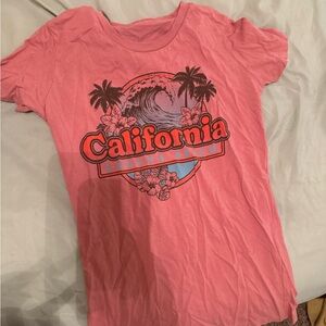 Pink California Graphic T-Shirt